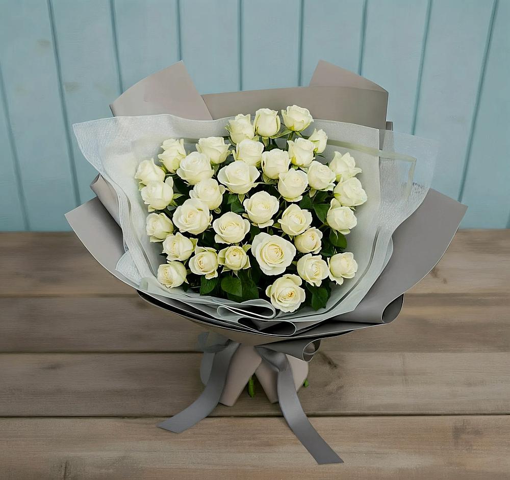 Букет Белоснежная нежность в Мирном Республика Крым