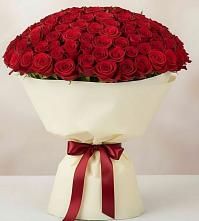 Букет 101 Красная роза Милано в Мирном Республика Крым