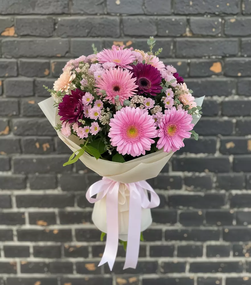 Букет цветов из: Герберы и Хризантемы в Мирном Республика Крым