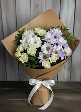 Букет цветов из:  Хризантемы и Розы в Мирном Республика Крым