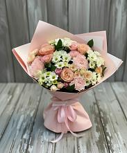 Букет цветов из:  Гвоздики, Розы и Хризантемы в Мирном Республика Крым