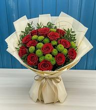 Букет цветов из:  Розы и Хризантемы в Мирном Республика Крым