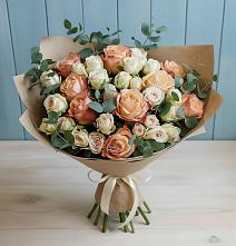 Букет цветов из:  Альстромерии и Розы в Мирном Республика Крым